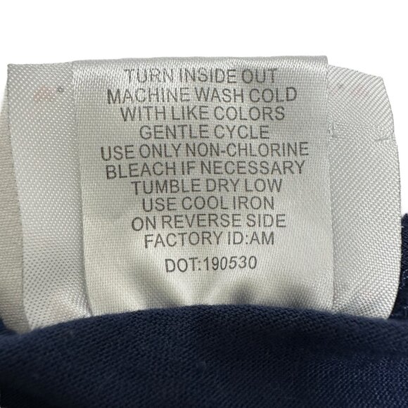 RMLA Romper Girls 14 Navy Pink Flutter Sleeve Solid Top Elastic Waist Ankles - Picture 8 of 9